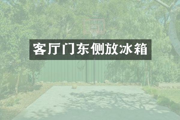 客厅门东侧放冰箱