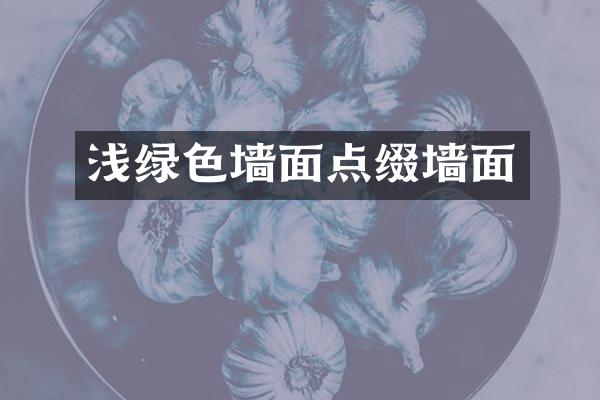 浅绿色墙面点缀墙面