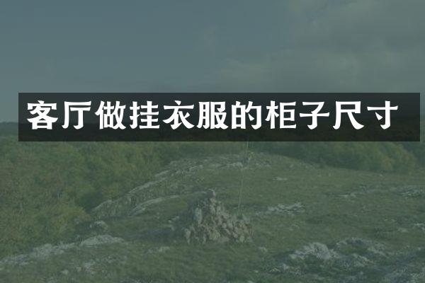 客厅做挂衣服的柜子尺寸