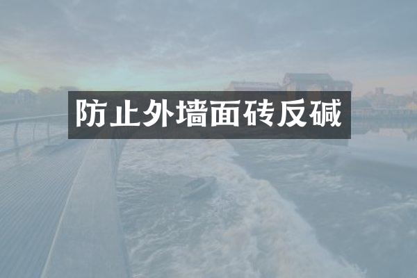 防止外墙面砖反碱