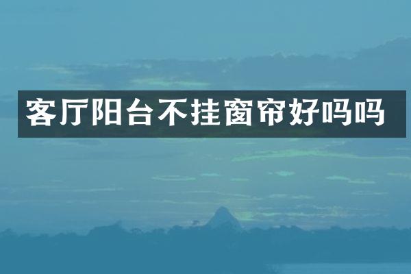 客厅阳台不挂窗帘好吗吗