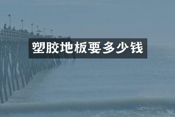 塑胶地板要多少钱