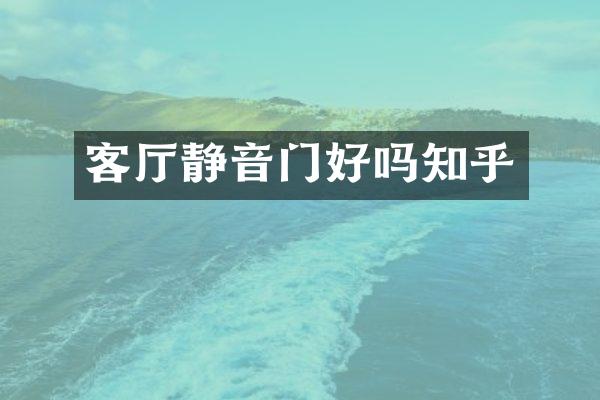 客厅静音门好吗知乎