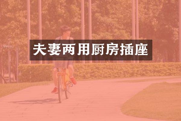 夫妻两用厨房插座