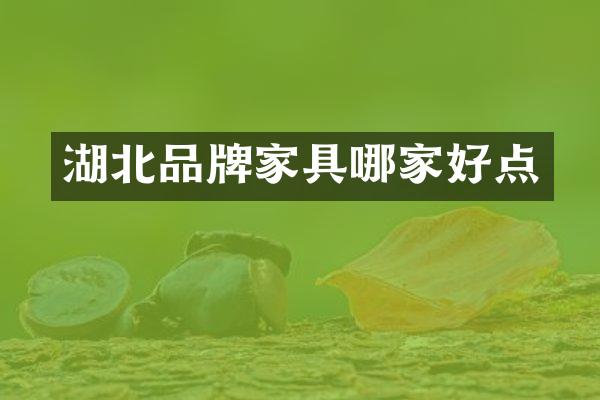 湖北品牌家具哪家好点