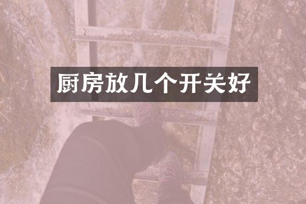 厨房放几个开关好