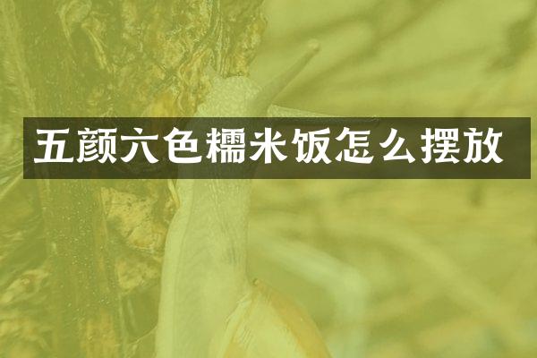 五颜六色糯米饭怎么摆放