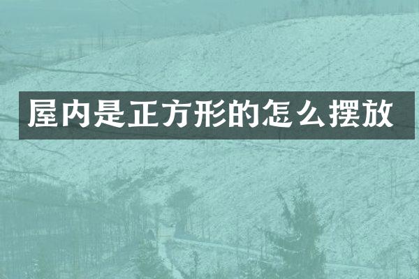 屋内是正方形的怎么摆放
