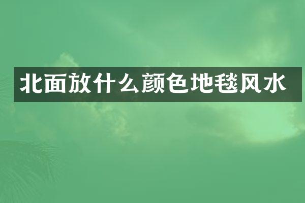 北面放什么颜色地毯风水