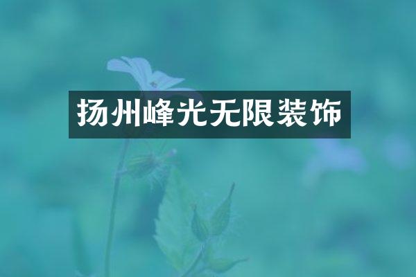 扬州峰光无限装饰