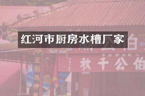 红河市厨房水槽厂家