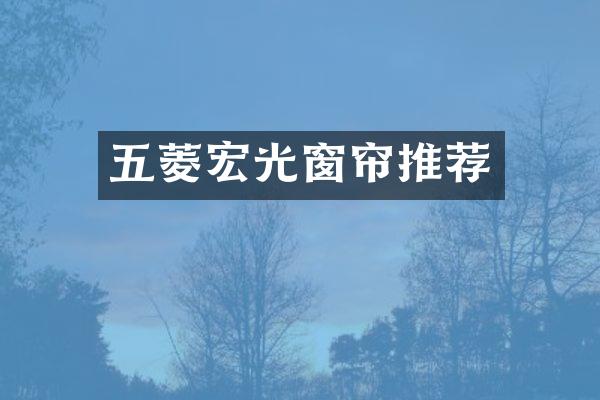 五菱宏光窗帘推荐