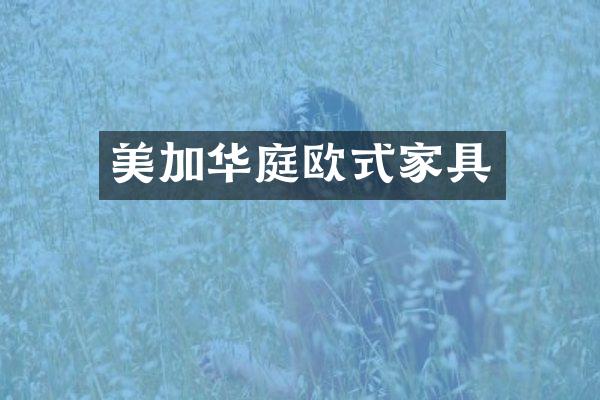 美加华庭欧式家具