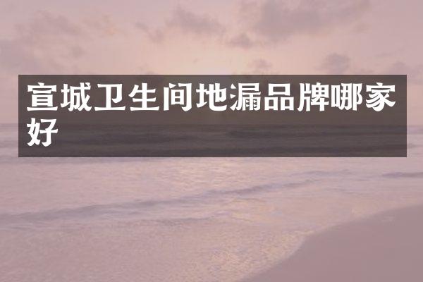 宣城卫生间地漏品牌哪家好