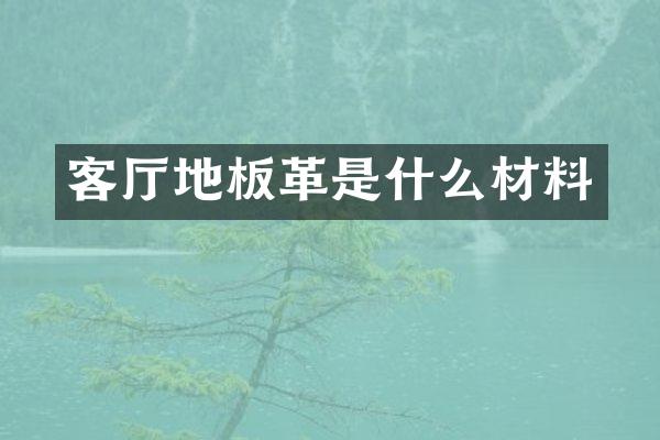 客厅地板革是什么材料