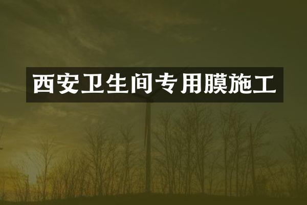 西安卫生间专用膜施工