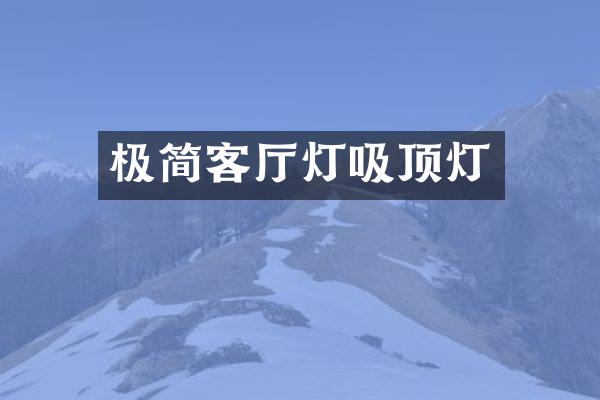 极简客厅灯吸顶灯