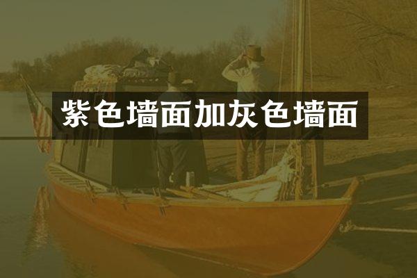 紫色墙面加灰色墙面