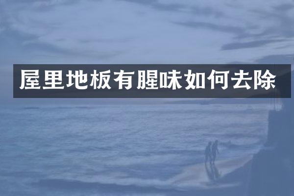 屋里地板有腥味如何去除