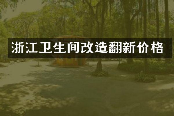 浙江卫生间改造翻新价格
