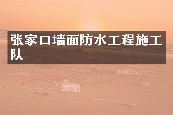 张家口墙面防水工程施工队