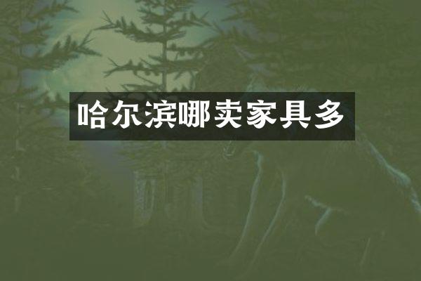 哈尔滨哪卖家具多