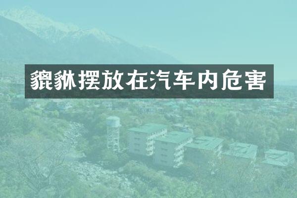 貔貅摆放在汽车内危害