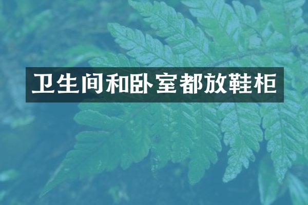 卫生间和卧室都放鞋柜