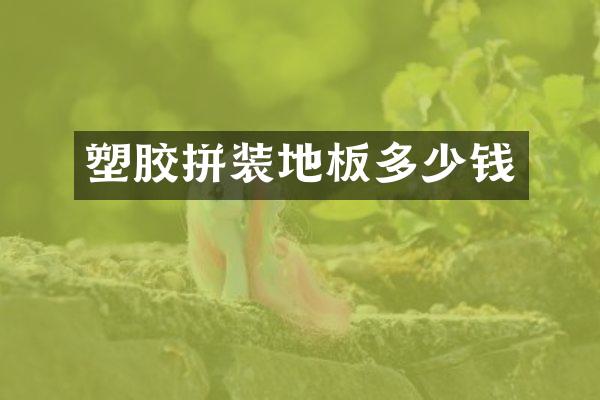 塑胶拼装地板多少钱