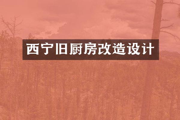 西宁旧厨房改造设计