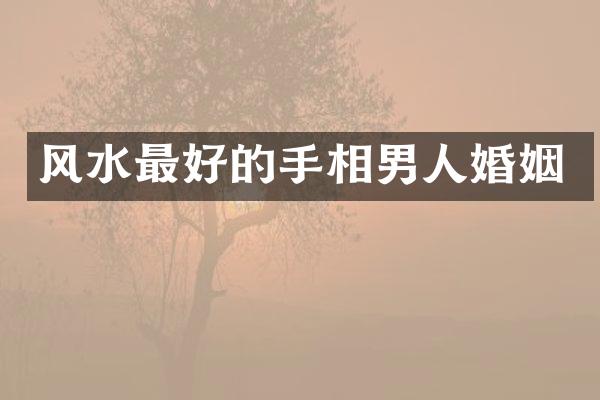 风水最好的手相男人婚姻
