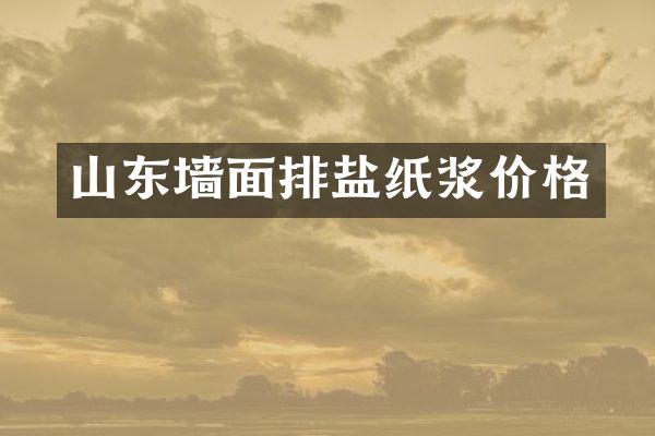 山东墙面排盐纸浆价格