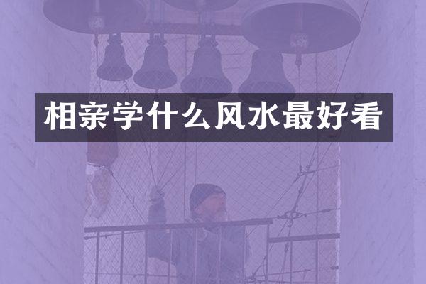 相亲学什么风水最好看