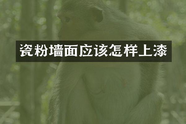 瓷粉墙面应该怎样上漆