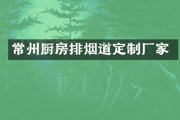 常州厨房排烟道定制厂家