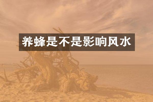 养蜂是不是影响风水