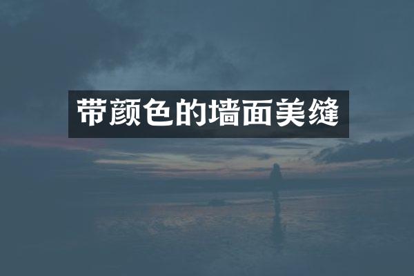 带颜色的墙面美缝
