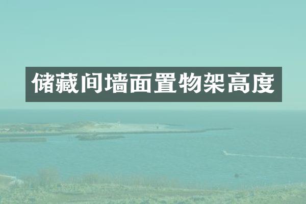 储藏间墙面置物架高度