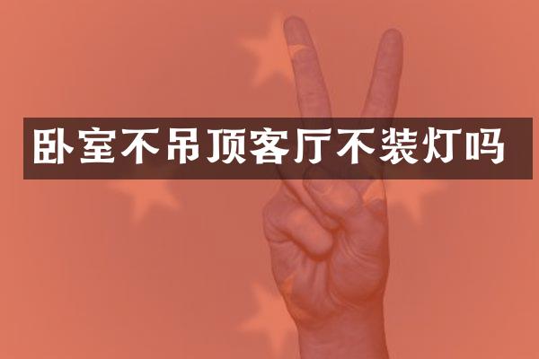 卧室不吊顶客厅不装灯吗