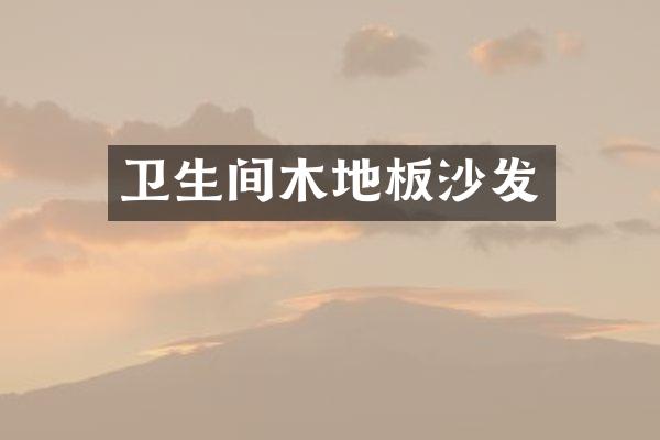 卫生间木地板沙发