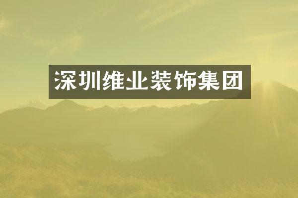 深圳维业装饰集团