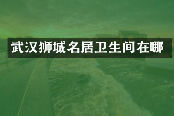 武汉狮城名居卫生间在哪