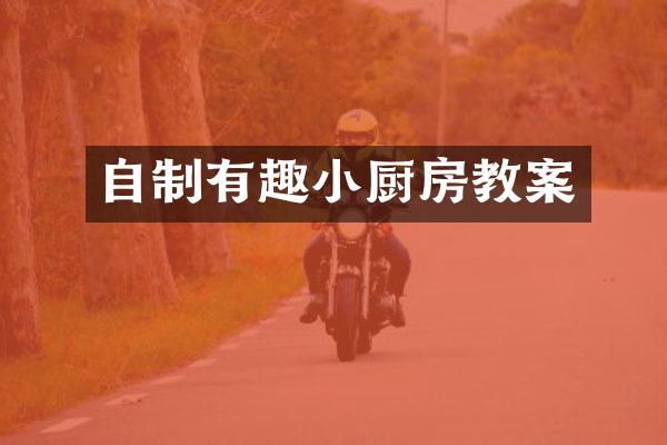 自制有趣小厨房教案
