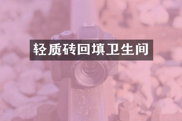 轻质砖回填卫生间