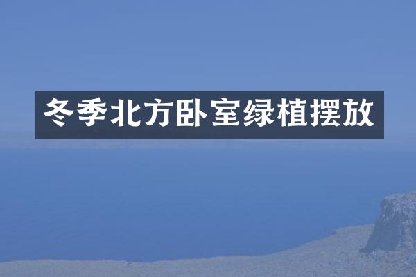 冬季北方卧室绿植摆放