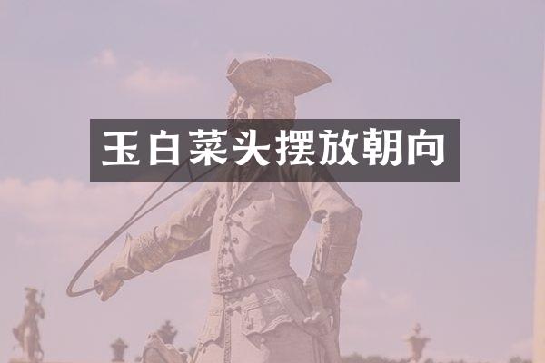 玉白菜头摆放朝向