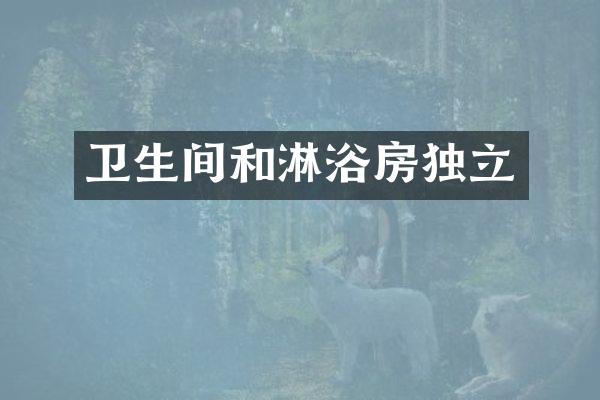 卫生间和淋浴房独立