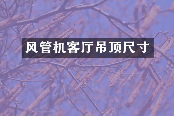 风管机客厅吊顶尺寸