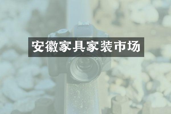 安徽家具家装市场