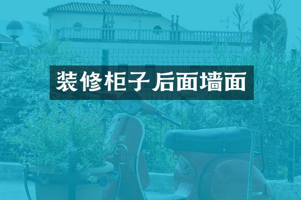 装修柜子后面墙面